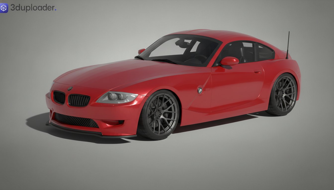 BMW Z4 M Coupe 2006 Widebody STL 3D Print Model