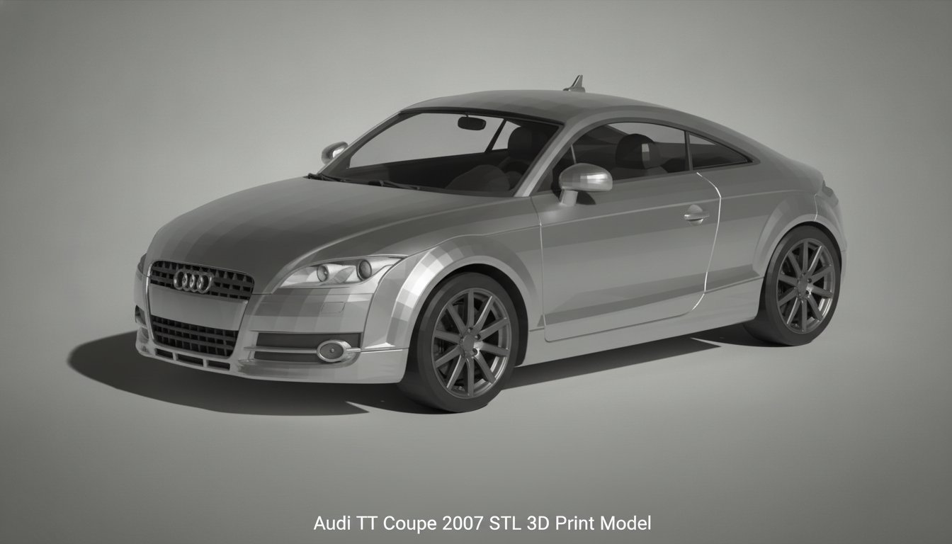 Audi TT Coupe 2007 STL 3D Print Model