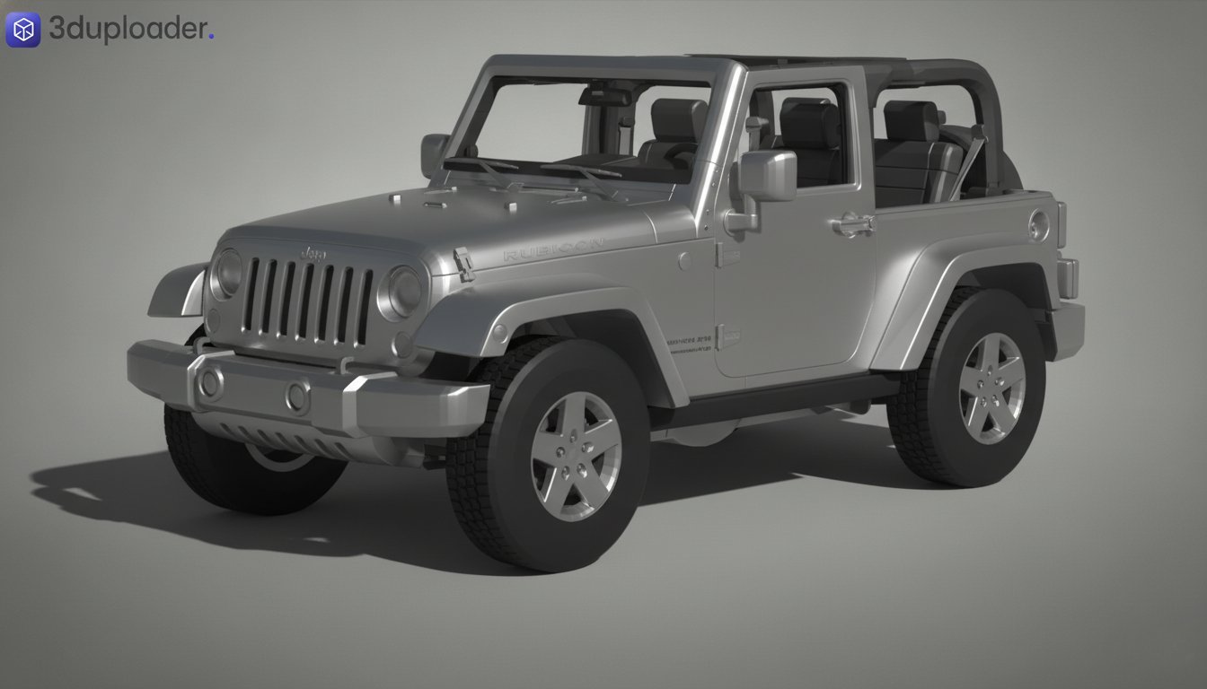 Jeep Wrangler Rubicon 2007 STL 3D Print Model