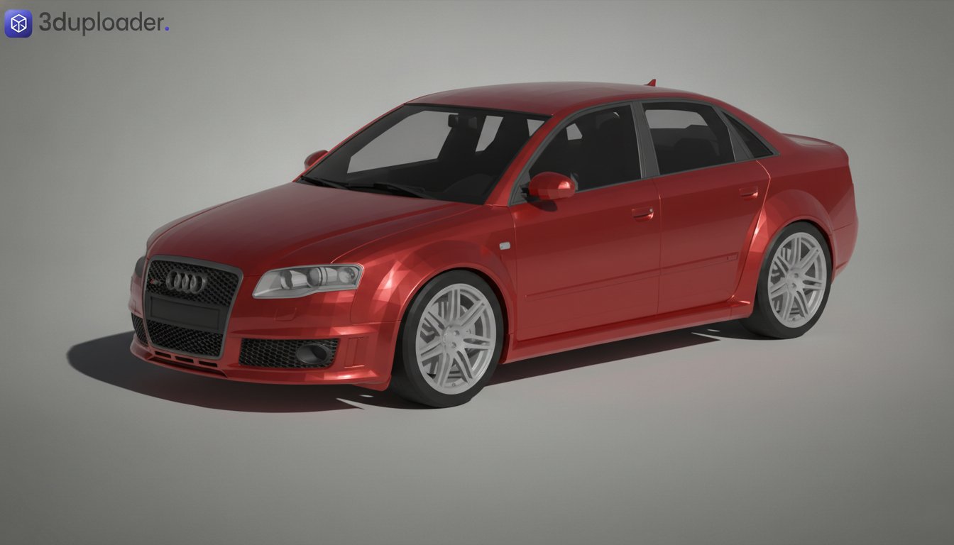 Audi RS4 2008 STL 3D Print Model