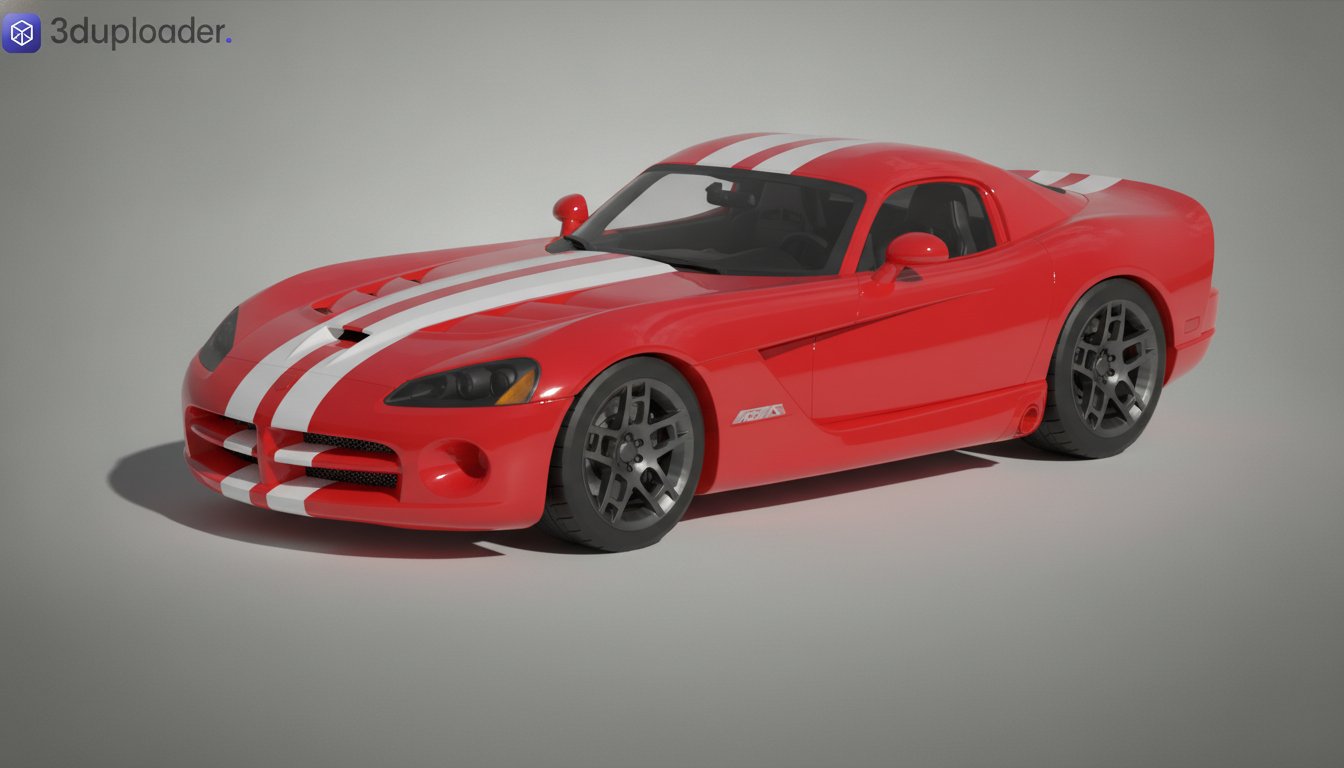 Dodge Viper SRT10 2008 STL 3D Print Model