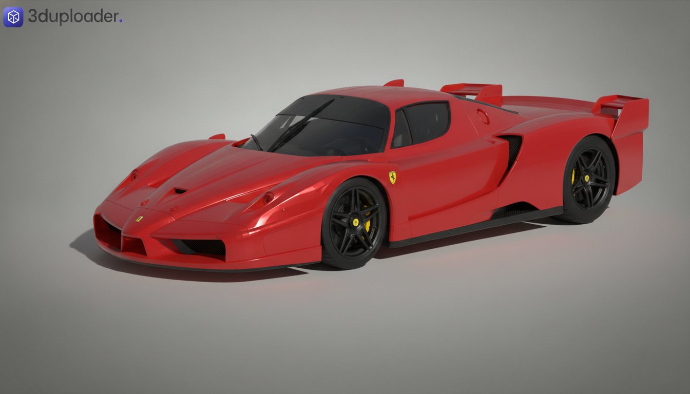 Ferrari FXX Evolution 2008 STL 3D Print Model
