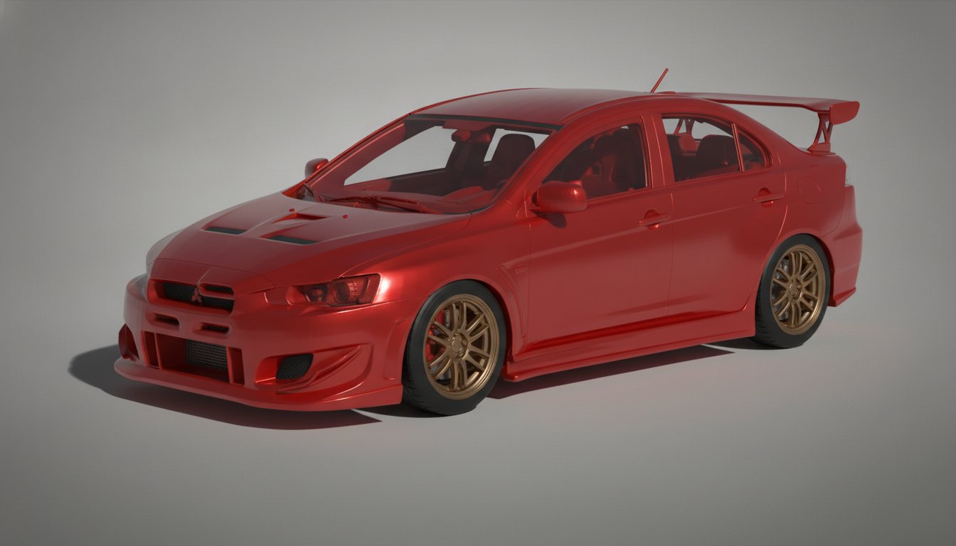 Mitsubishi Lancer Evo X Ings+1 N-SPEC STL 3D Print Model