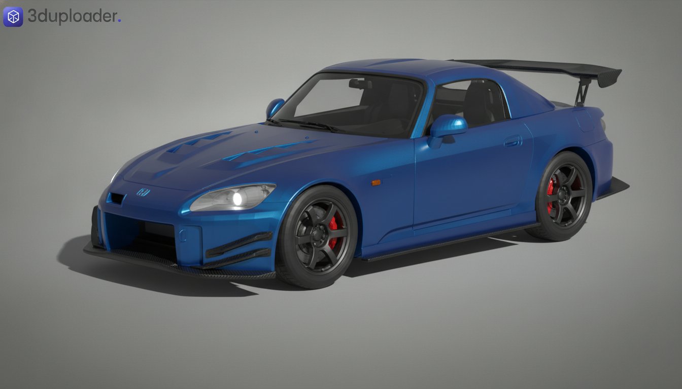 Honda S2000 J's Racing Type S CFRP STL 3D Print Model