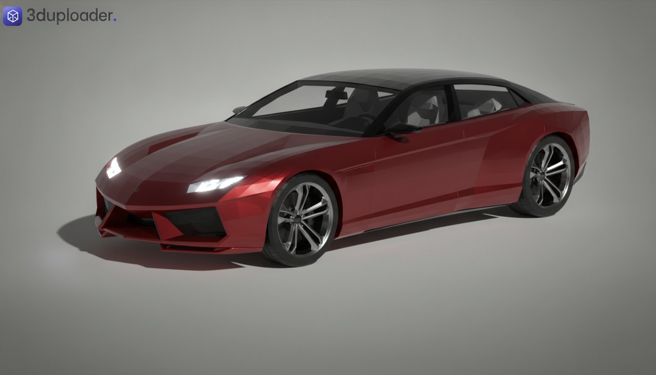 Lamborghini Estoque Concept 2008 STL 3D Print Model