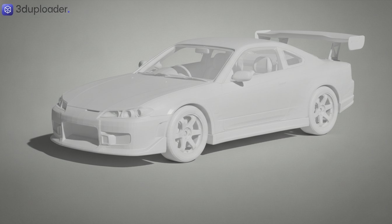 Nissan Silvia S15 C-West GT STL 3D Print Model