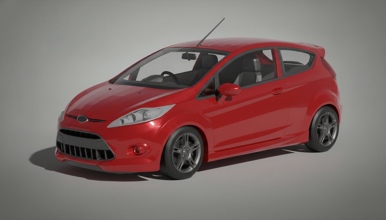 Ford Fiesta Zetec S 2009 STL 3D Print Model