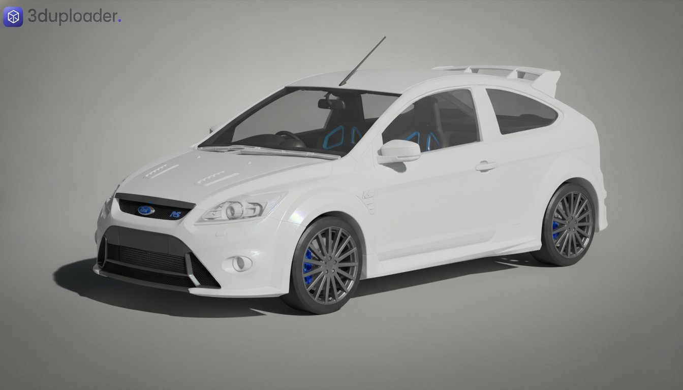Ford Focus RS 2009 STL 3D Print Model