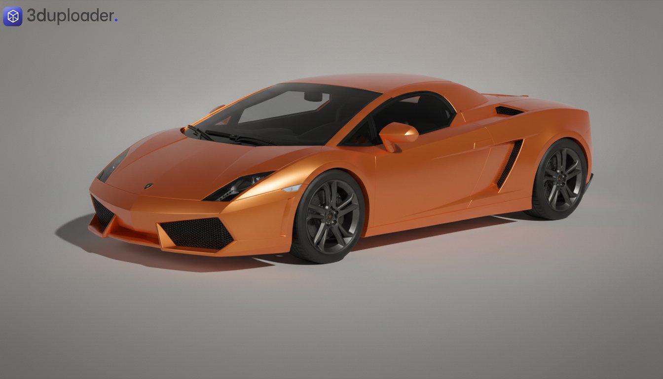 Lamborghini Gallardo LP560-4 Spyder 2009 STL 3D Print Model