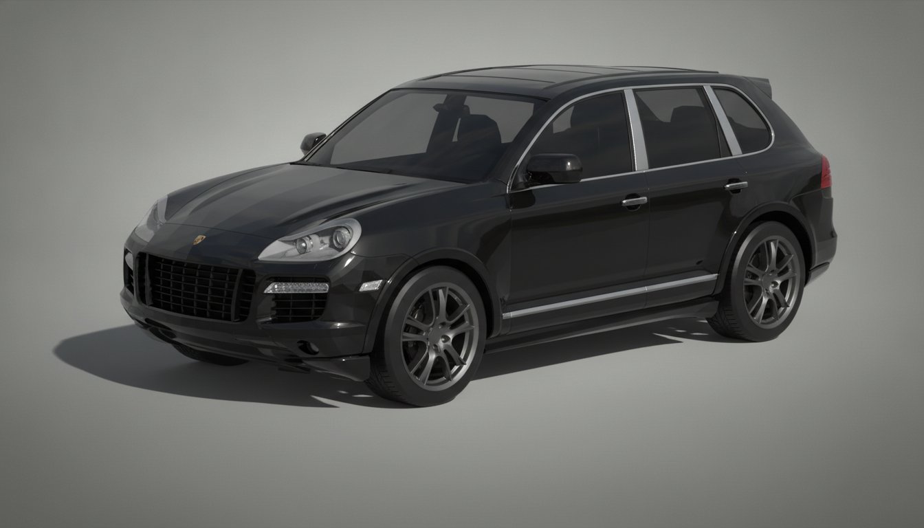 Porsche Cayenne Turbo S 2009 STL 3D Print Model