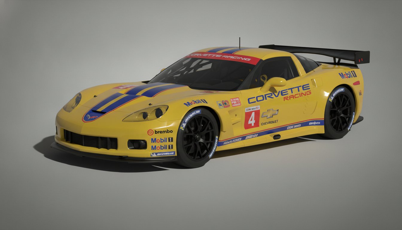 Chevrolet Corvette C6.R ZR1 GT2 2010 STL 3D Print Model