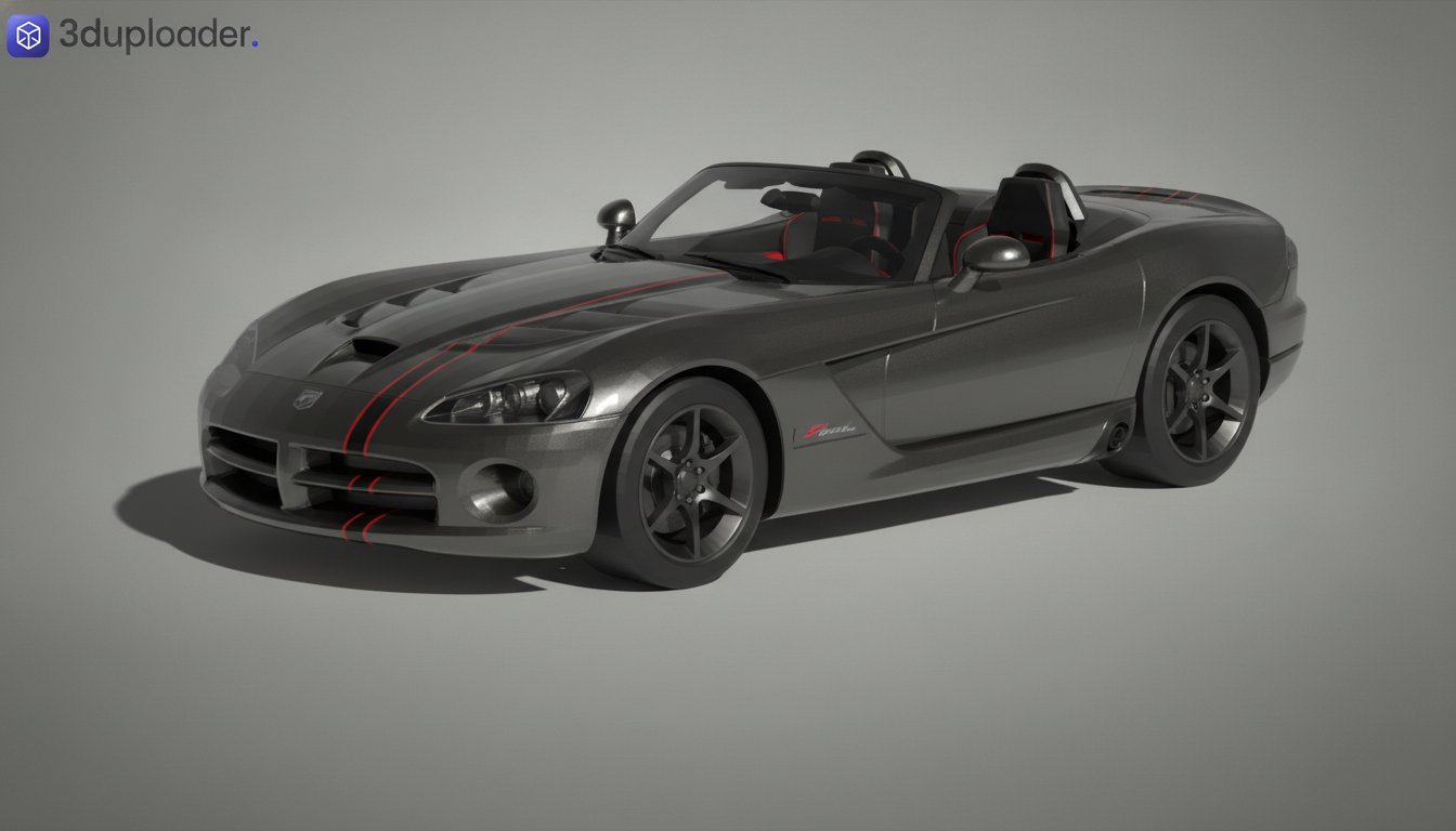 Dodge Viper SRT-10 Roadster 2010 Final Edition STL 3D Print Model