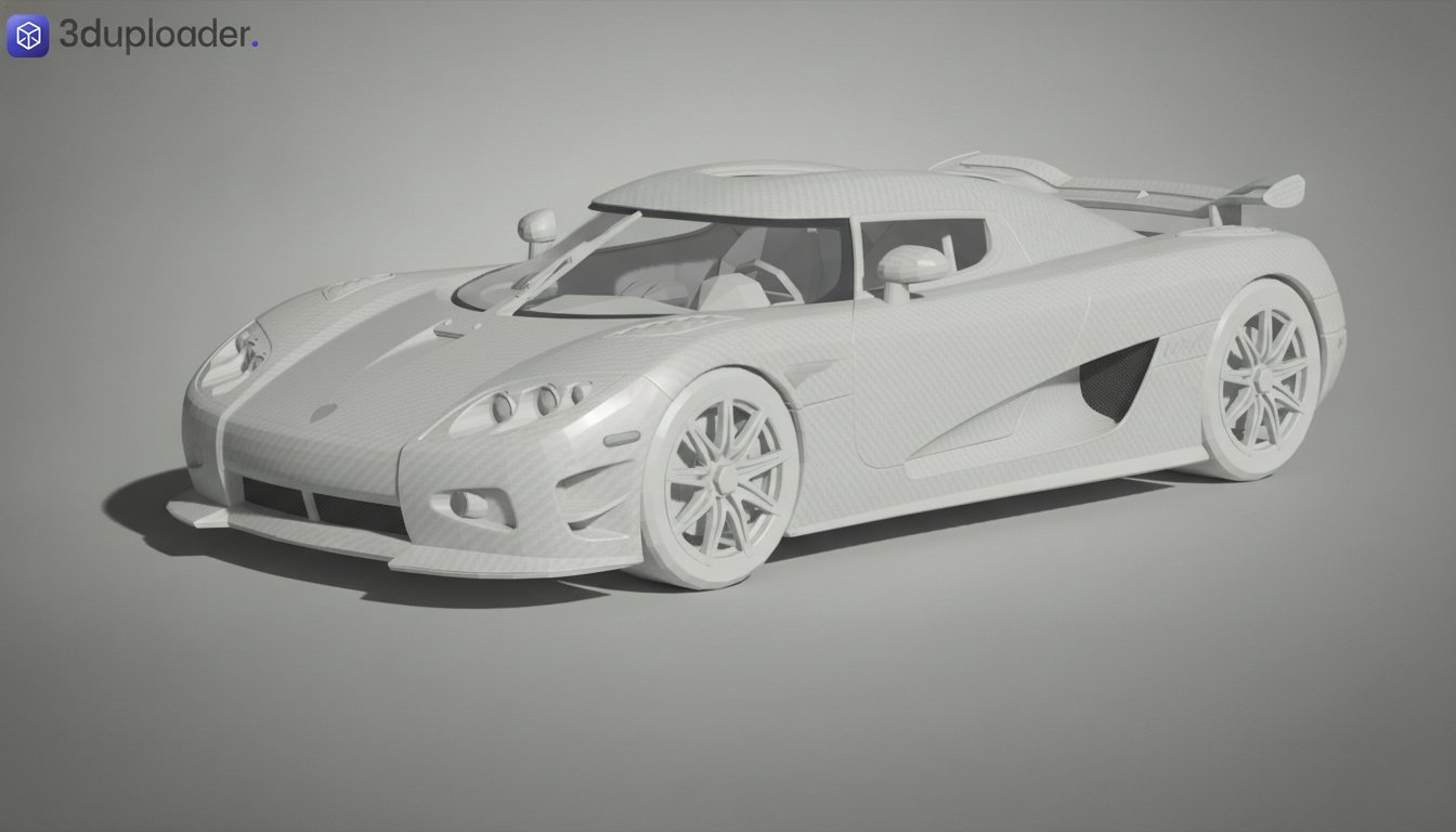 Koenigsegg CCXR Trevita 2010 STL 3D Print Model