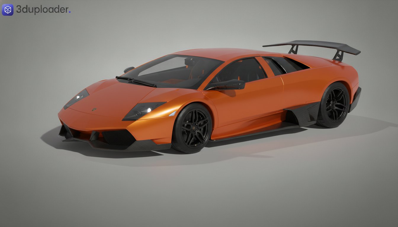 Lamborghini Murcielago LP670-4 SuperVeloce STL 3D Print Model