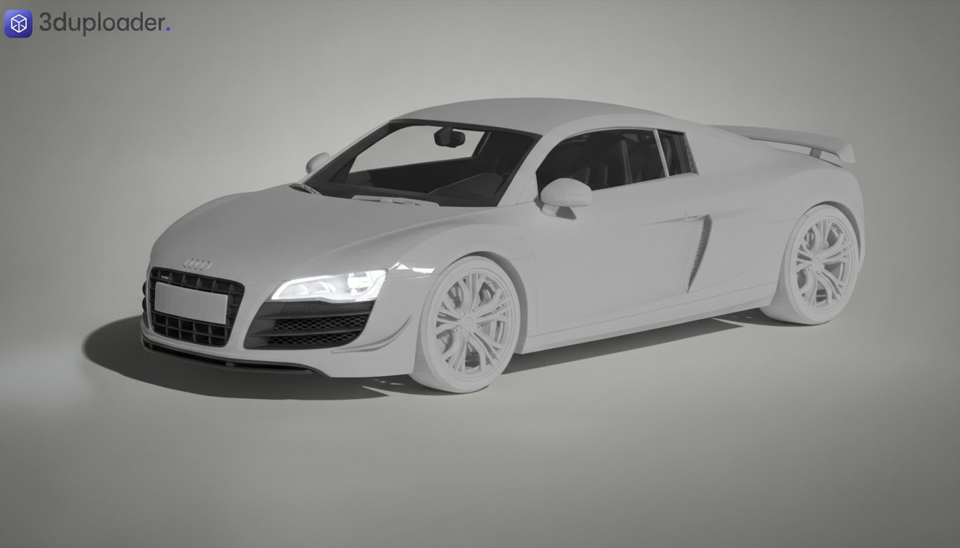 Audi R8 GT 2011 STL 3D Print Model