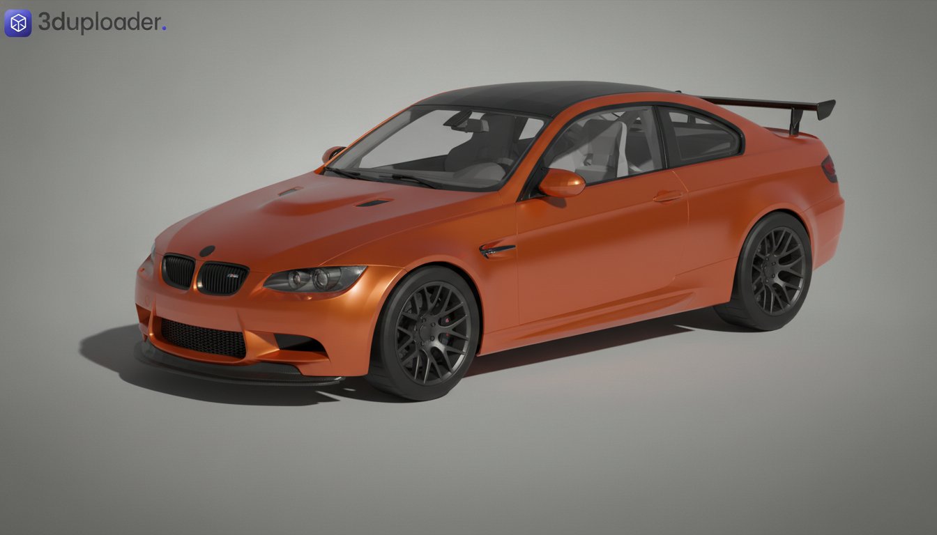 BMW E92 M3 GTS 2011 STL 3D Print Model