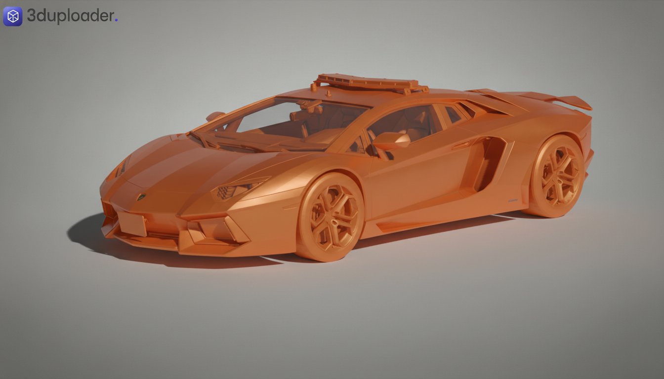 Lamborghini Aventador LP700-4 2011 Patrol STL 3D Print Model