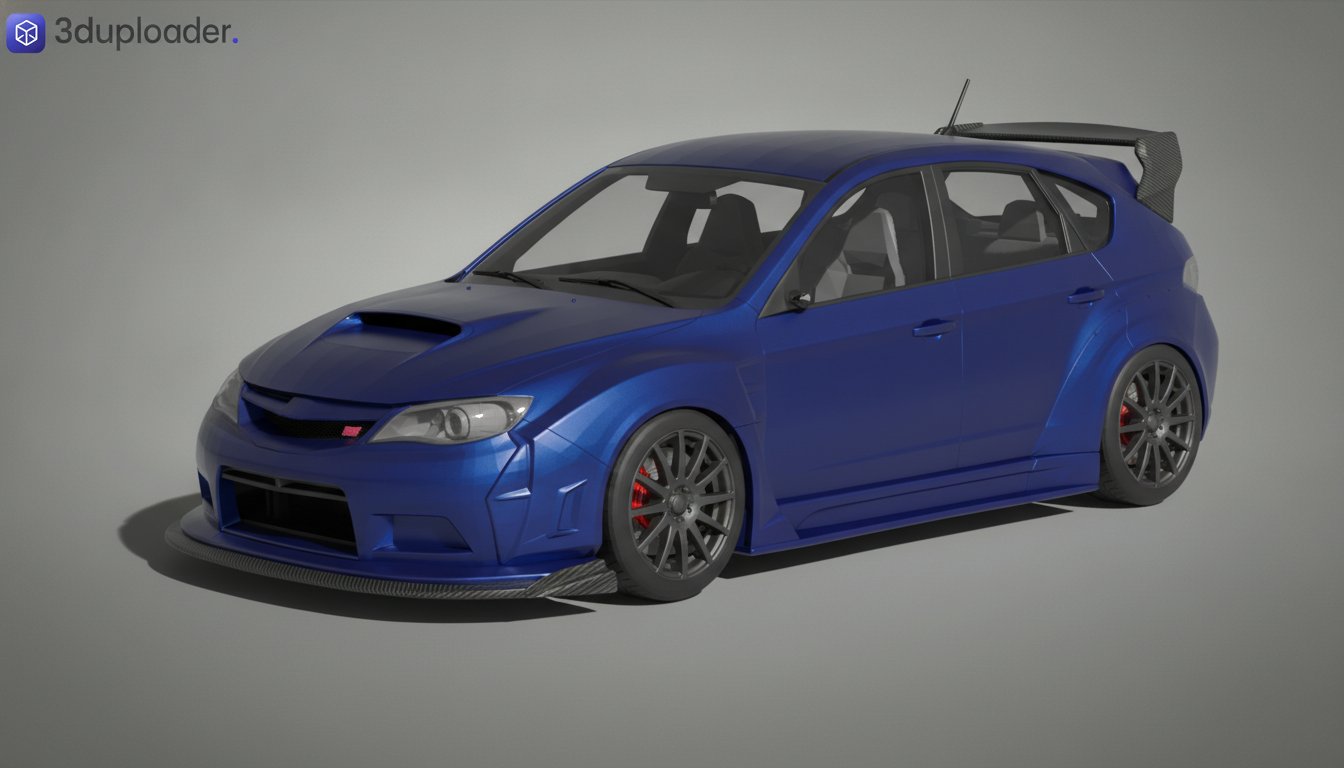 Subaru Impreza WRX STI GRB 2012 Varis STL 3D Print Model
