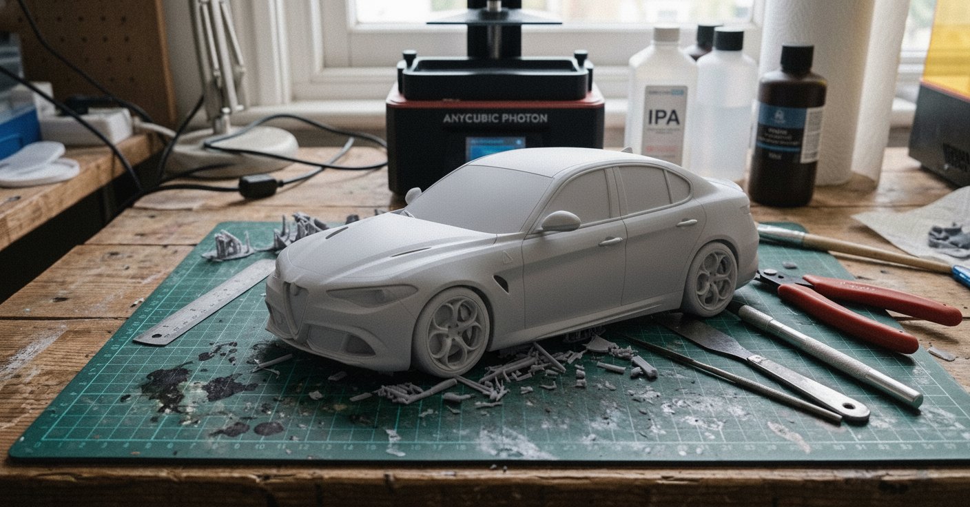 Alfa Romeo Giulia Quadrifoglio 2016 STL 3D Print Model